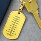 Ten Commandments Tagalog Sampung Utos Bible Keychain Stainless Steel or 18k Gold Dog Tag-Express Your Love Gifts