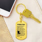 Firefighter's Prayer Bible Keychain Stainless Steel or 18k Gold Dog Tag-Express Your Love Gifts