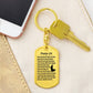 Psalm 23 Polish Psalm Dawida Bible Keychain Stainless Steel or 18k Gold Dog Tag-Express Your Love Gifts