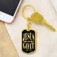 Jesus is the GOAT Matthew 28.18 Swivel Keychain Stainless Steel or 18k Gold Dog Tag-Express Your Love Gifts