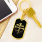 Man of God Cross Timothy Bible Keychain Stainless Steel or 18k Gold Dog Tag-Express Your Love Gifts