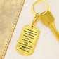 Ten Commandments Spanish Diez Mandamientos Bible Keychain Stainless Steel or 18k Gold Dog Tag-Express Your Love Gifts