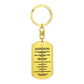 Ten Commandments German 10 Gebote Halskette Bible Keychain Stainless Steel or 18k Gold Dog Tag-Express Your Love Gifts