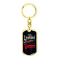 Licensed Vampire Phlebotomist Nurse Swivel Keychain Stainless Steel or 18k Gold Dog Tag-Express Your Love Gifts