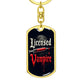 Licensed Vampire Phlebotomist Nurse Swivel Keychain Stainless Steel or 18k Gold Dog Tag-Express Your Love Gifts