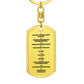 Ten Commandments Polish Przykazań Bożych Bible Keychain Stainless Steel or 18k Gold Dog Tag-Express Your Love Gifts