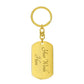 Ten Commandments Spanish Diez Mandamientos Bible Keychain Stainless Steel or 18k Gold Dog Tag-Express Your Love Gifts