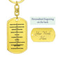 Ten Commandments Spanish Diez Mandamientos Bible Keychain Stainless Steel or 18k Gold Dog Tag-Express Your Love Gifts