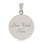 Licensed Vampire Phlebotomist Nurse Circle Necklace Stainless Steel or 18k Gold Circle Pendant 18-22"-Express Your Love Gifts