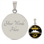 Burgh City of Champions Circle Necklace Stainless Steel or 18k Gold 18-22"-Express Your Love Gifts
