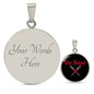Vein Sniper Phlebotomist Circle Necklace Stainless Steel or 18k Gold Circle Pendant 18-22"-Express Your Love Gifts