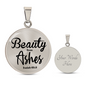 Beauty From Ashes Isaiah 61:3 Circle Necklace Stainless Steel or 18k Gold 18-22-Express Your Love Gifts