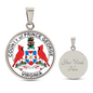 Virginia Prince George County Seal Circle Necklace Stainless Steel or 18k Gold Circle Pendant 18-22"-Express Your Love Gifts