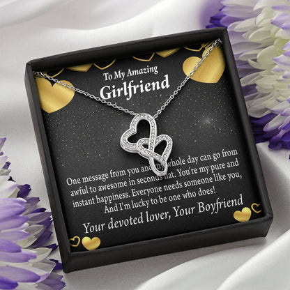 To My Girlfriend Lucky To Have You-Express Your Love Gifts