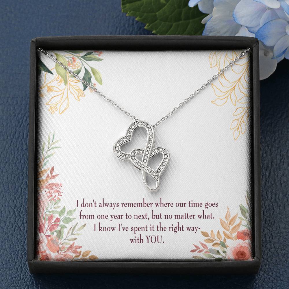 A Time Well Spent Heart-to-Heart Pendant Necklace-Express Your Love Gifts