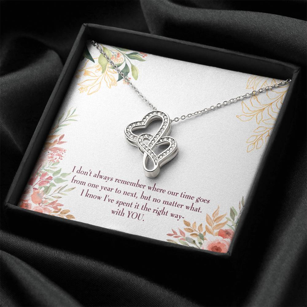 A Time Well Spent Heart-to-Heart Pendant Necklace-Express Your Love Gifts