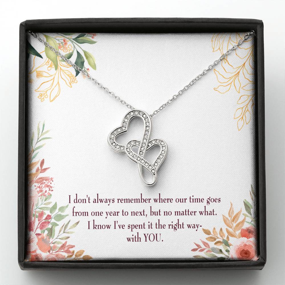 A Time Well Spent Heart-to-Heart Pendant Necklace-Express Your Love Gifts