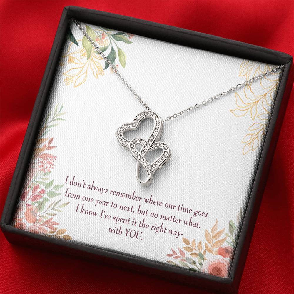 A Time Well Spent Heart-to-Heart Pendant Necklace-Express Your Love Gifts