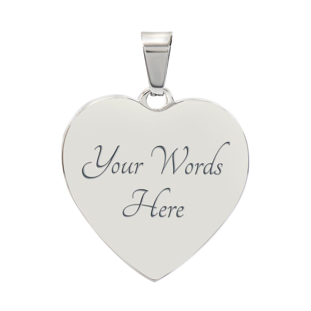 God's Timing Habakkuk 2:3 Necklace Stainless Steel or 18k Gold Heart Pendant 18-22"-Express Your Love Gifts
