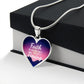 God's Timing Habakkuk 2:3 Necklace Stainless Steel or 18k Gold Heart Pendant 18-22"-Express Your Love Gifts