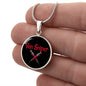Vein Sniper Phlebotomist Circle Necklace Stainless Steel or 18k Gold Circle Pendant 18-22"-Express Your Love Gifts
