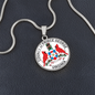 Virginia Prince George County Seal Circle Necklace Stainless Steel or 18k Gold Circle Pendant 18-22"-Express Your Love Gifts