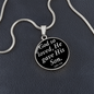 John 3:16 God So Loved Circle Necklace Stainless Steel or 18k Gold Circle Pendant 18-22"-Express Your Love Gifts