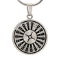 Roulette Circle Necklace Stainless Steel or 18k Gold 18-22-Express Your Love Gifts