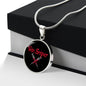Vein Sniper Phlebotomist Circle Necklace Stainless Steel or 18k Gold Circle Pendant 18-22"-Express Your Love Gifts