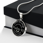 Psalm 91 God is My Refuge Circle Necklace Stainless Steel or 18k Gold 18-22-Express Your Love Gifts