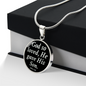 John 3:16 God So Loved Circle Necklace Stainless Steel or 18k Gold Circle Pendant 18-22"-Express Your Love Gifts