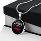 Licensed Vampire Phlebotomist Nurse Circle Necklace Stainless Steel or 18k Gold Circle Pendant 18-22"-Express Your Love Gifts