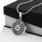 Roulette Circle Necklace Stainless Steel or 18k Gold 18-22-Express Your Love Gifts
