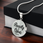 Beauty From Ashes Isaiah 61:3 Circle Necklace Stainless Steel or 18k Gold 18-22-Express Your Love Gifts