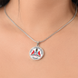 Virginia Prince George County Seal Circle Necklace Stainless Steel or 18k Gold Circle Pendant 18-22"-Express Your Love Gifts