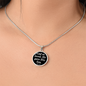 John 3:16 God So Loved Circle Necklace Stainless Steel or 18k Gold Circle Pendant 18-22"-Express Your Love Gifts