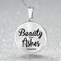 Beauty From Ashes Isaiah 61:3 Circle Necklace Stainless Steel or 18k Gold 18-22-Express Your Love Gifts