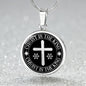 Christ is The King Mark 15:32 Necklace Circle Pendant Stainless Steel or 18k Gold 18-22"-Express Your Love Gifts