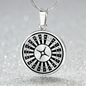 Roulette Circle Necklace Stainless Steel or 18k Gold 18-22-Express Your Love Gifts