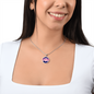 God's Timing Habakkuk 2:3 Circle Pendant Stainless Steel or 18k Gold 18-22"-Express Your Love Gifts