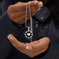 Heart Poker Chip Circle Necklace Stainless Steel or 18k Gold 18-22-Express Your Love Gifts