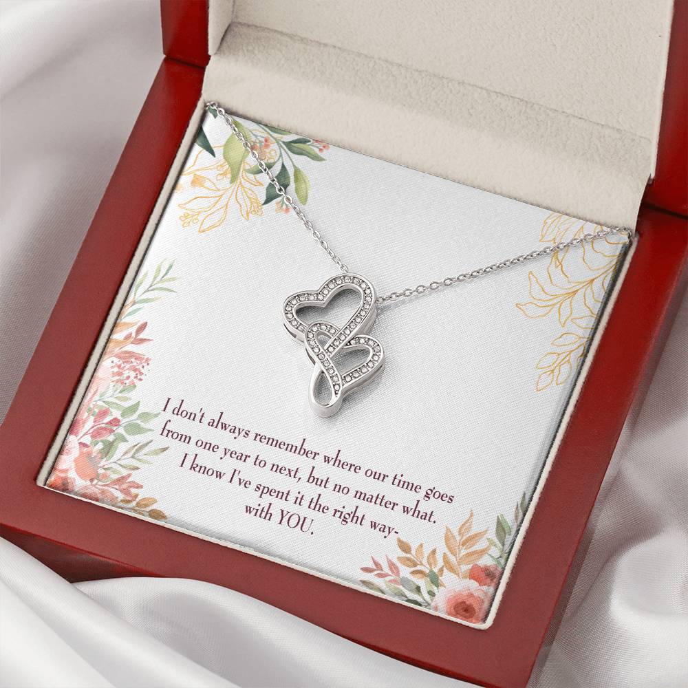 A Time Well Spent Heart-to-Heart Pendant Necklace-Express Your Love Gifts
