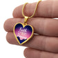God's Timing Habakkuk 2:3 Necklace Stainless Steel or 18k Gold Heart Pendant 18-22"-Express Your Love Gifts