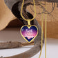 God's Timing Habakkuk 2:3 Necklace Stainless Steel or 18k Gold Heart Pendant 18-22"-Express Your Love Gifts