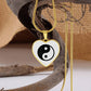 Yin Yang Heart Pendant Necklace Stainless Steel or 18k Gold Heart Pendant 18-22"-Express Your Love Gifts