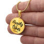 Beauty From Ashes Isaiah 61:3 Circle Necklace Stainless Steel or 18k Gold 18-22-Express Your Love Gifts