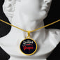 Licensed Vampire Phlebotomist Nurse Circle Necklace Stainless Steel or 18k Gold Circle Pendant 18-22"-Express Your Love Gifts