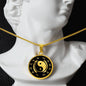 Yin Yang - Symbol of Balance and Harmony Stainless Steel or 18k Gold Circle Necklace Pendant 18-22"-Express Your Love Gifts