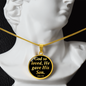 John 3:16 God So Loved Circle Necklace Stainless Steel or 18k Gold Circle Pendant 18-22"-Express Your Love Gifts