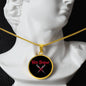 Vein Sniper Phlebotomist Circle Necklace Stainless Steel or 18k Gold Circle Pendant 18-22"-Express Your Love Gifts